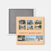 フロリダ州セントオーガスティンのビジョン マグネット (正面/裏面)