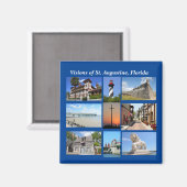 フロリダ州セントオーガスティンのビジョン マグネット (正面/裏面)