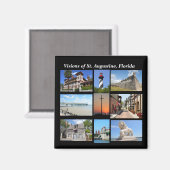 フロリダ州セントオーガスティンのビジョン マグネット (正面/裏面)