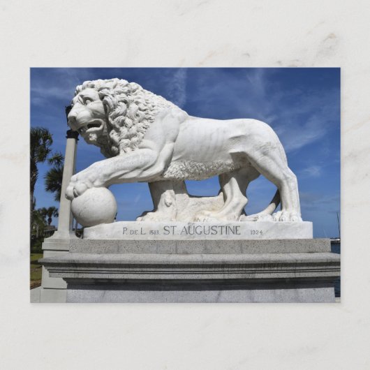フロリダ州セントオーガスティンのライオンズ橋 ポストカード (正面)