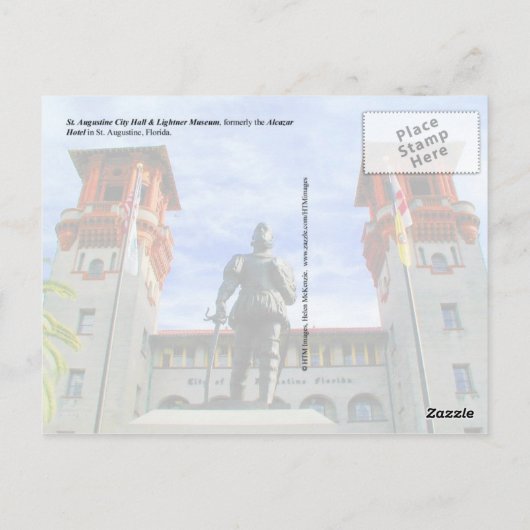 フロリダ州セントオーガスティンのライトナー博物館 ポストカード (裏面)