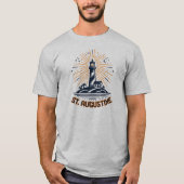 フロリダ州セントオーガスティン灯台の日の出 Tシャツ (正面)