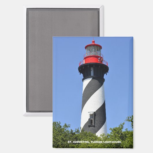 フロリダ州セントオーガスティン灯台 マグネット (正面/裏面)