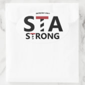 フロリダ州セントオーガスティン – STA STRONG 楕円形シール (バッグ)