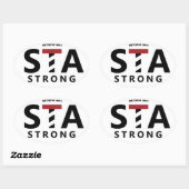 フロリダ州セントオーガスティン – STA STRONG 楕円形シール (シート)