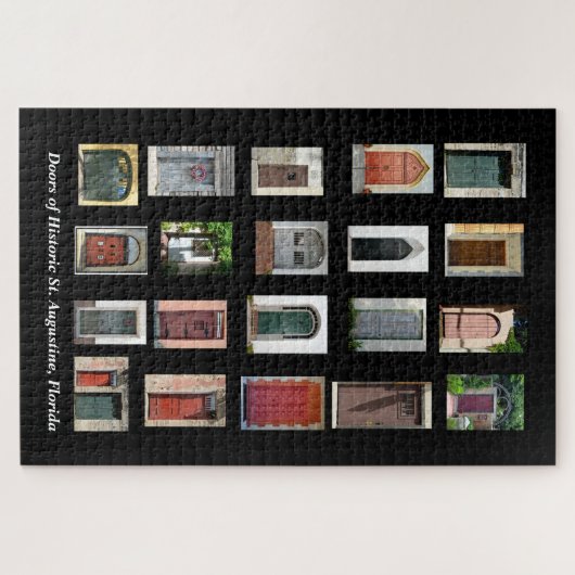 フロリダ州セントオーガスティーヌの歴史的扉 ジグソーパズル (横)