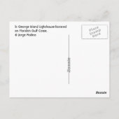 フロリダ州セントジョージアイランドライトハウス ポストカード (裏面)