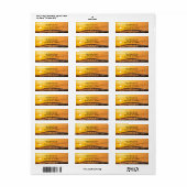 フロリダ州タイツビルの夕日 – 旅行写真 ラベル (フルシート)