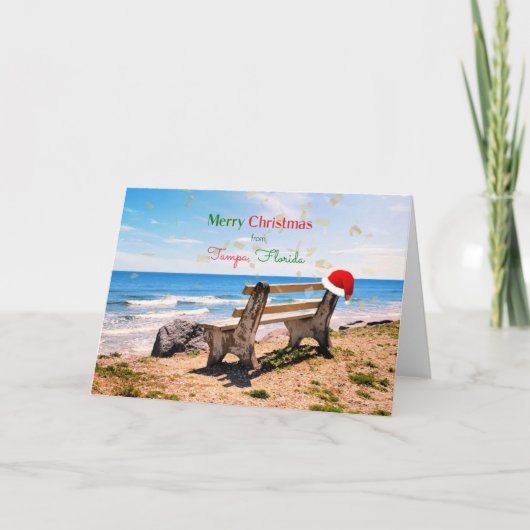 フロリダ州タンパからの聖降誕祭  カード (正面)