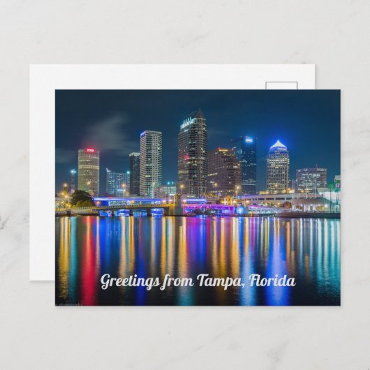 フロリダ州タンパのポストカードからの挨拶 ポストカード (正面/裏面)