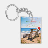 フロリダ州タンパのメリークリスマス キーホルダー (正面左)