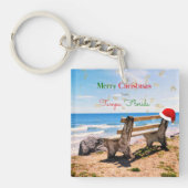 フロリダ州タンパのメリークリスマス キーホルダー (正面)
