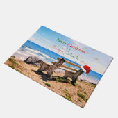 フロリダ州タンパのメリークリスマス ドアマット (アングル)