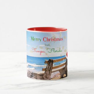 フロリダ州タンパのメリークリスマス マグカップ