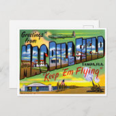 フロリダ州タンパのMac・ディル・フィールドからの挨拶 ポストカード (正面/裏面)
