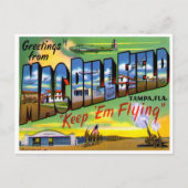 フロリダ州タンパのMac・ディル・フィールドからの挨拶 ポストカード (正面)