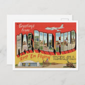 フロリダ州タンパのMac・ディル・フィールドからの挨拶 ポストカード (正面/裏面)