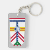 フロリダ州タンパ国旗 キーホルダー (裏面)