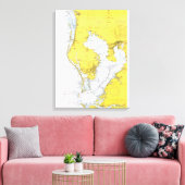 フロリダ州タンパ航海のベイ キャンバスプリント (インサイチュ (リビング))