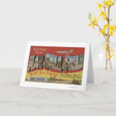 フロリダ州タンパ – Macディルフィールドからの挨拶 カード (黄色い花)