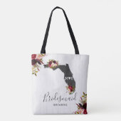 フロリダ州デスティネーションズ素朴モノグラム トートバッグ (裏面)