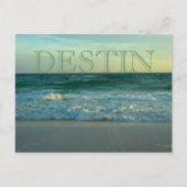 フロリダ州デスティンの美しいビーチ ポストカード (正面)