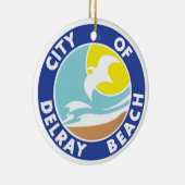 フロリダ州デレイビーチの封印 セラミックオーナメント (右)