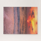 フロリダ州ナポリの劇的な夕日のビーチ ジグソーパズル (横)