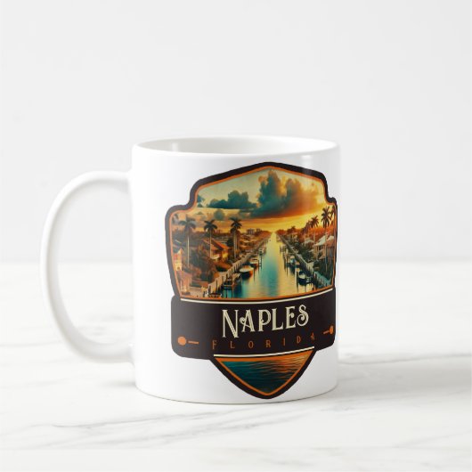 フロリダ州ネイプルス | ビンテージ コーヒーマグカップ (左)