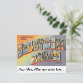 フロリダ州ハリウッドビーチからの挨拶 ポストカード (スタンド正面)