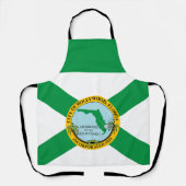 フロリダ州ハリウッド国旗 エプロン (正面)