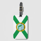 フロリダ州ハリウッド国旗 ラゲッジタグ (正面縦)