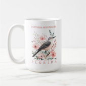 フロリダ州バードノーザンモッキンバード コーヒーマグカップ (左)