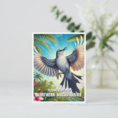 フロリダ州バードノーザンモッキンバード ポストカード (スタンド正面)