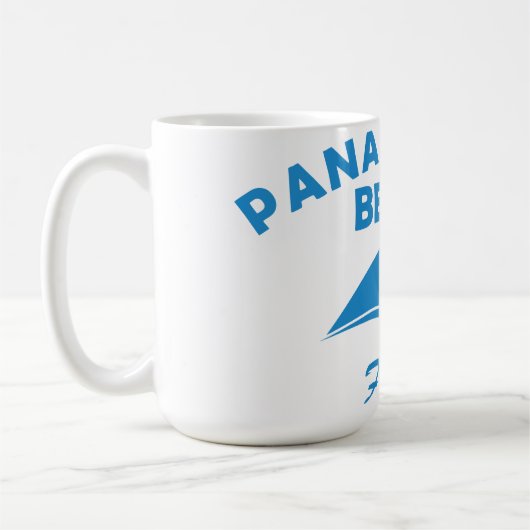 フロリダ州パナマシティの夏 コーヒーマグカップ (左)