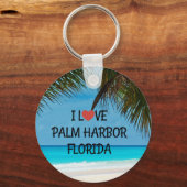 フロリダ州パームハーバーが大好き キーホルダー (正面)