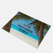 フロリダ州パームハーバーが大好き ドアマット (アングル)