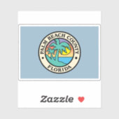 フロリダ州パームビーチ県国旗 シール (シート)