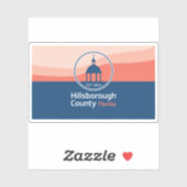 フロリダ州ヒルズボロー州旗 シール (シート)