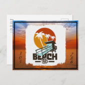 フロリダ州ビーチ生命葉書 シーズンポストカード (正面/裏面)