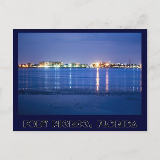 フロリダ州フォートピアースからの反射 ポストカード (正面)