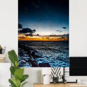 フロリダ州フォートピアースのジェットティパークでの日の出 ポスター (ホームオフィス)