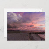 フロリダ州フォートピアースのジェットティパークでの日の出 ポストカード (正面/裏面)