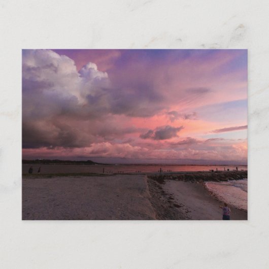 フロリダ州フォートピアースのジェットティパークでの日の出 ポストカード (正面)