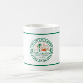 フロリダ州フォートペンブロークパインズ州旗 コーヒーマグカップ (中央)
