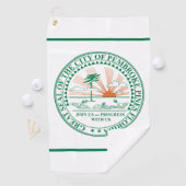 フロリダ州フォートペンブロークパインズ州旗 ゴルフタオル (インサイチュ)