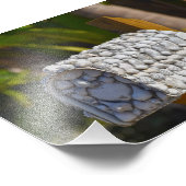 フロリダ州フォートマイヤーズビーチ、シェルメールボックス フォトプリント            (角)