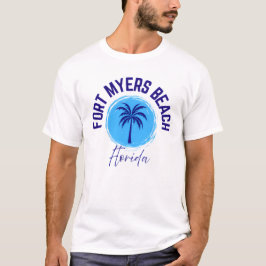 フロリダ州フォートマイヤーズビーチ メンズTシャツ Tシャツ