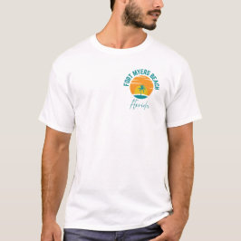 フロリダ州フォートマイヤーズビーチ メンズTシャツ Tシャツ