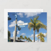フロリダ州フォートマイヤーズビーチEstero Blvd ポストカード (正面/裏面)